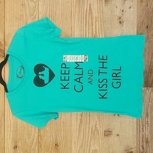 NWT Teal Hot Topic Little Mermaid Kiss the Girl Tee Size Medium